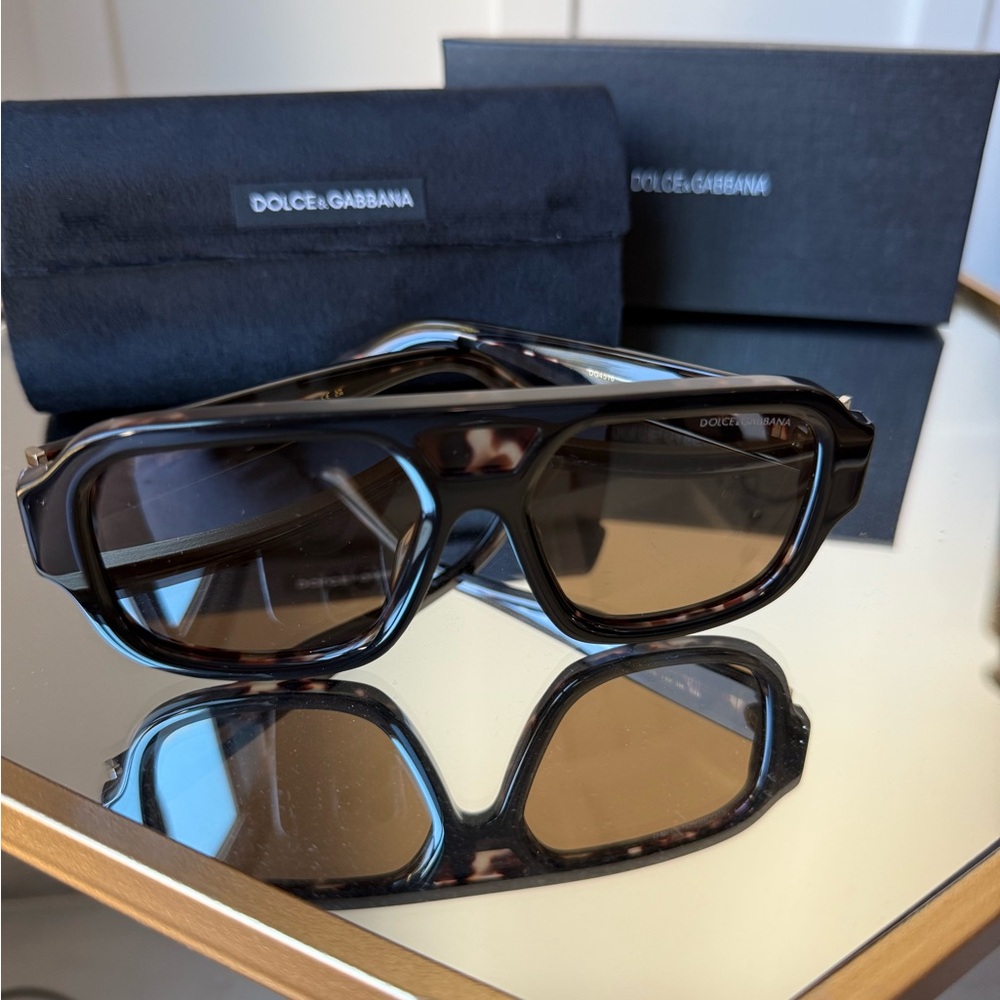 Dolce & Gabbana Black and Brown Sunglasses